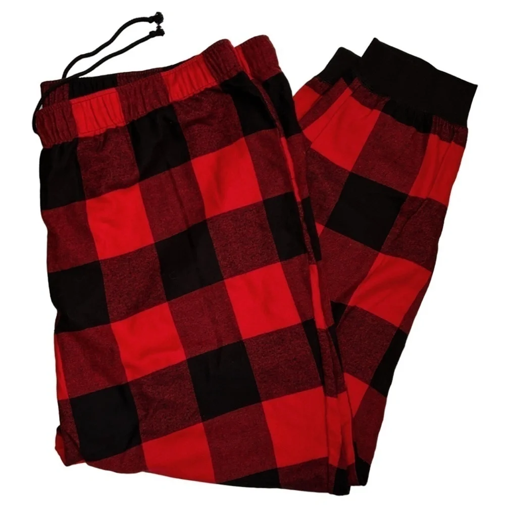 Nordstrom ABOUND Flannel Jogger Pants Buffalo Plaid Fitness Streetwear PJ NWOT - Picture 3 of 11